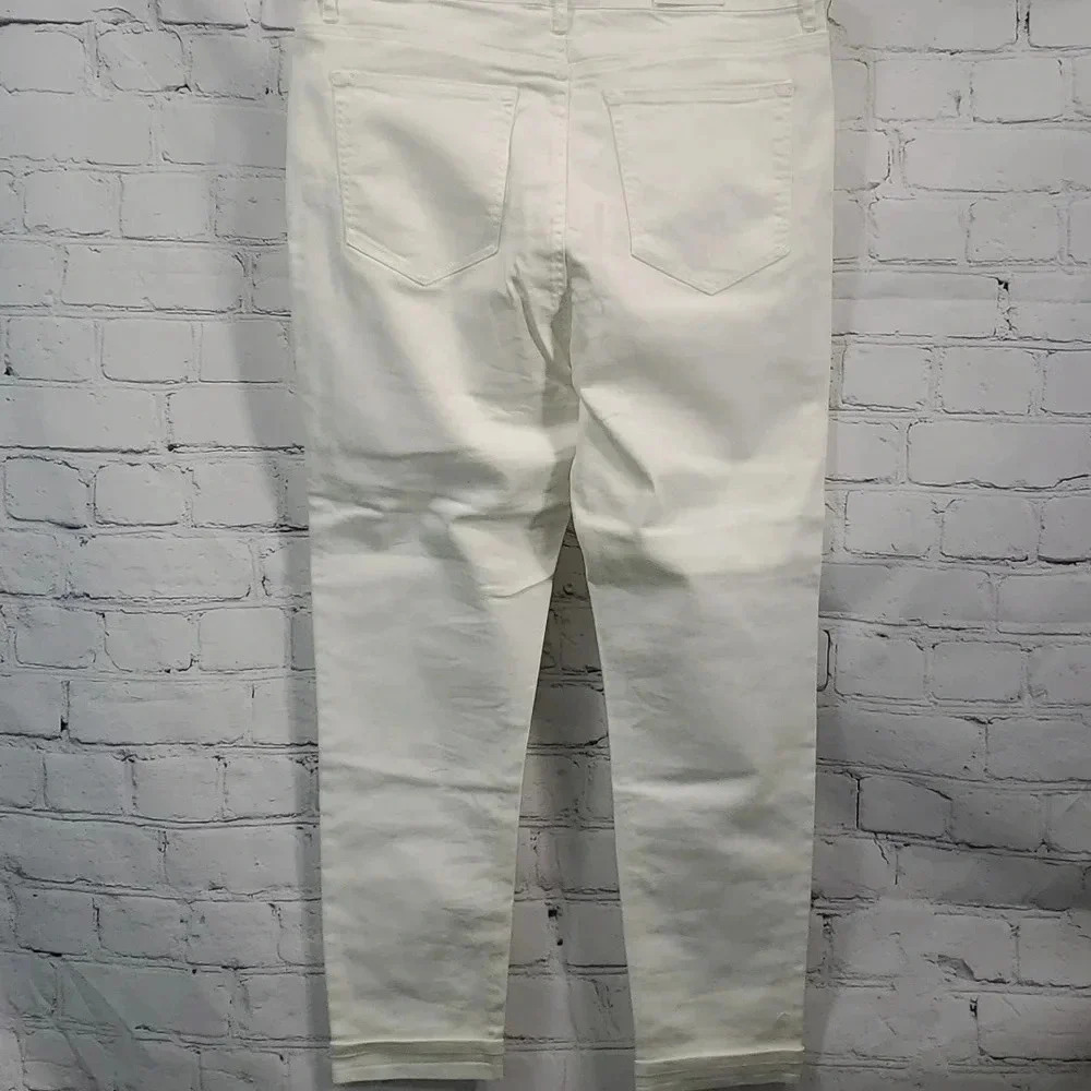 Risen Non-Distressed Classic White Skinny Jeans Size 2XL NWT - Picture 8 of 13